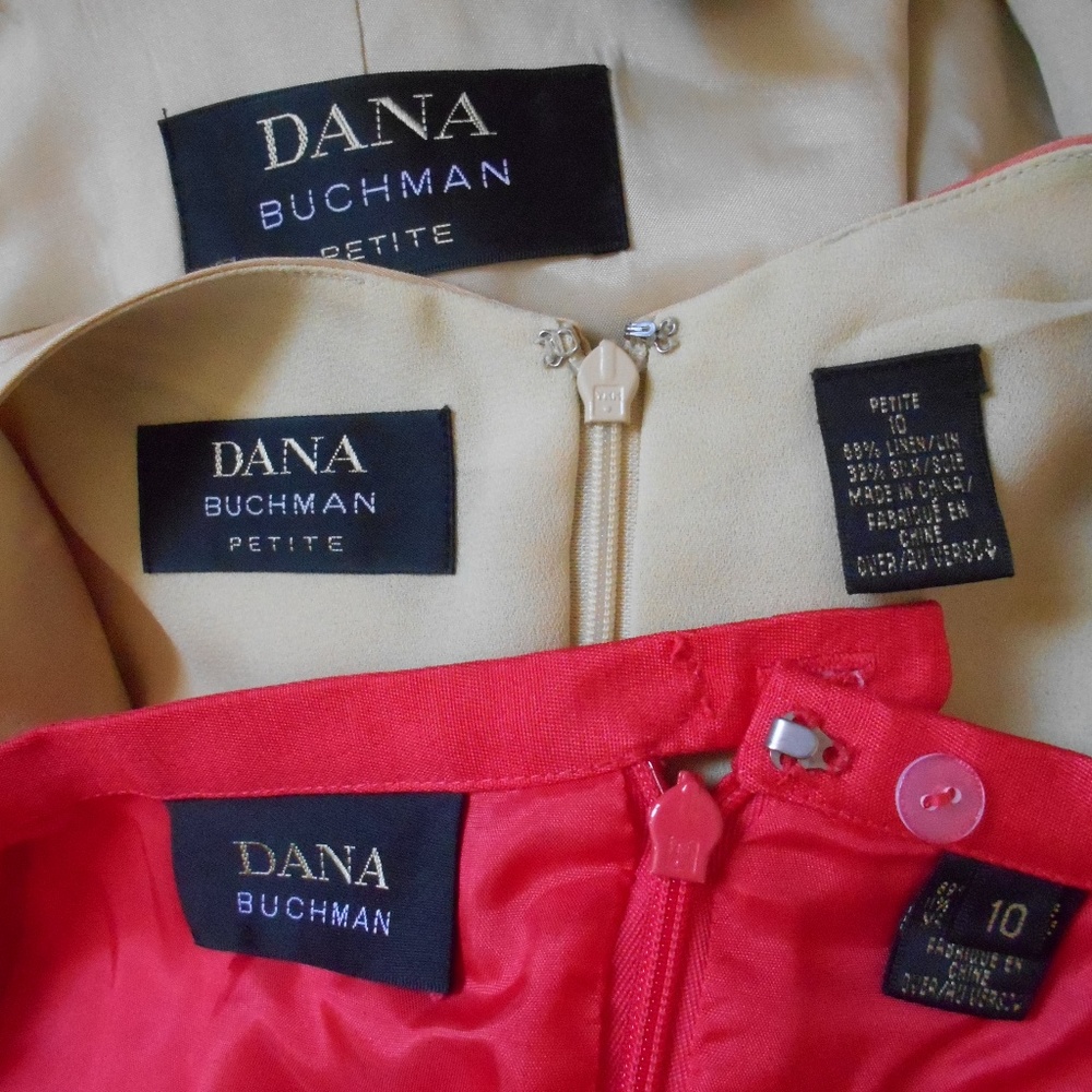 DANA BUCHMAN 3 PC Suit Skirt/Jacket/Tank Sz 10P - Picture 8 of 10